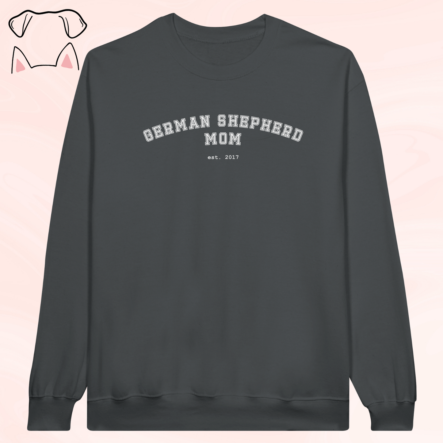"Mom/Dad est." oman lemmikin rodulla & vuosiluvulla - personoitava collegepaita