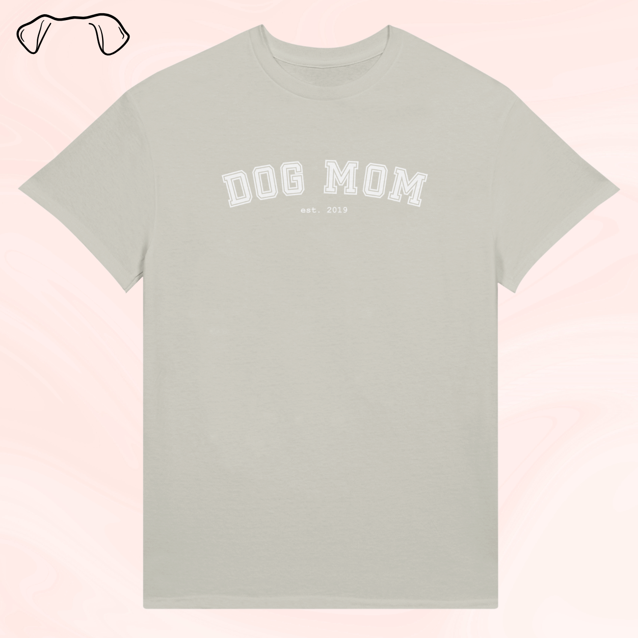 "Dog Mom/Dad est." omalla vuosiluvulla - personoitava t-paita
