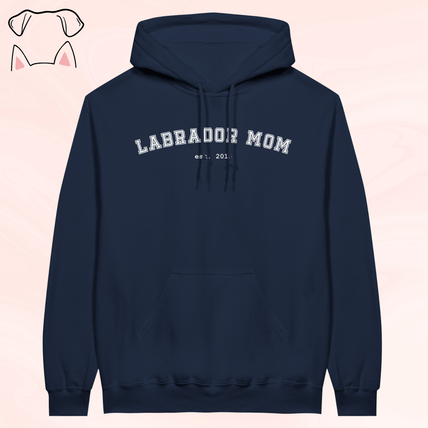 "Mom/Dad est." oman lemmikin rodulla & vuosiluvulla - personoitava huppari
