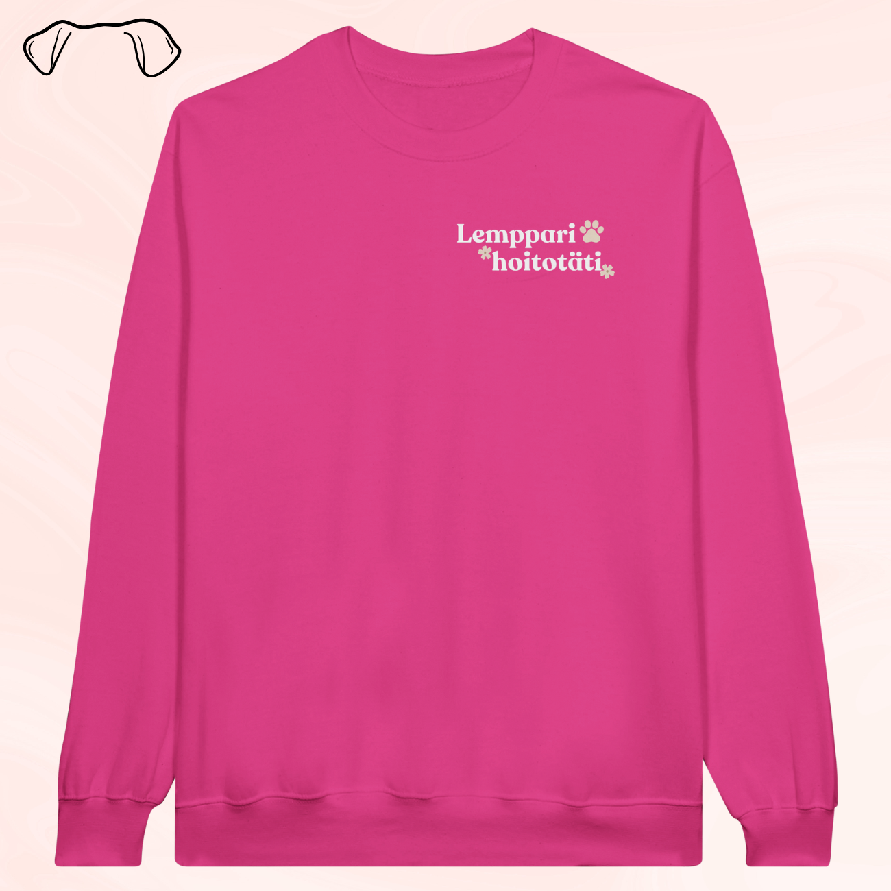 Lemppari hoitotäti - collegepaita