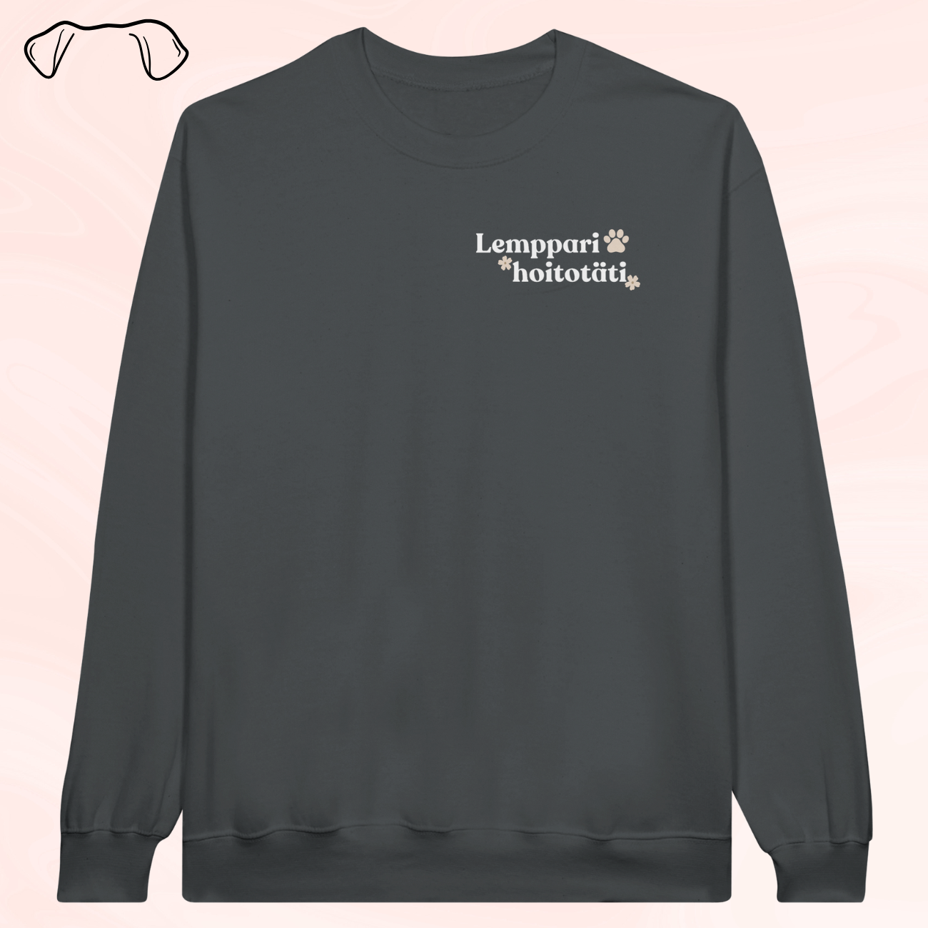Lemppari hoitotäti - collegepaita