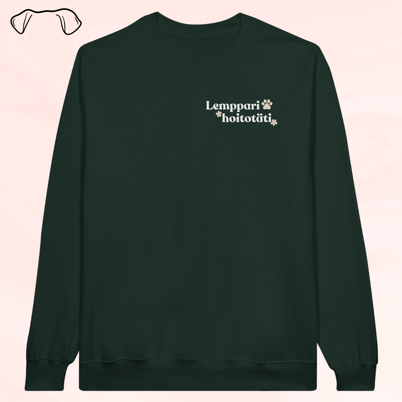 Lemppari hoitotäti - collegepaita