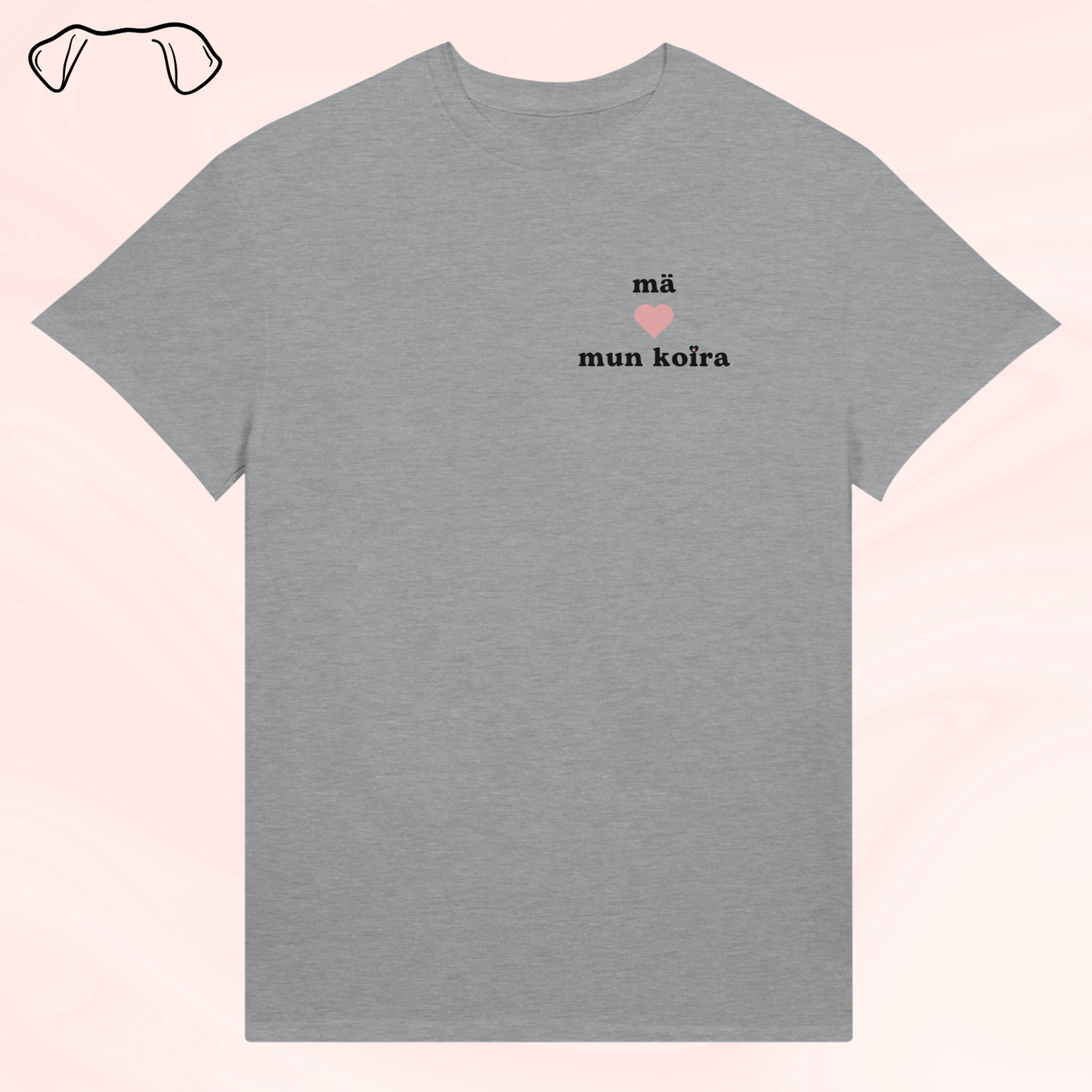 Mä <3 mun koira - t-paita
