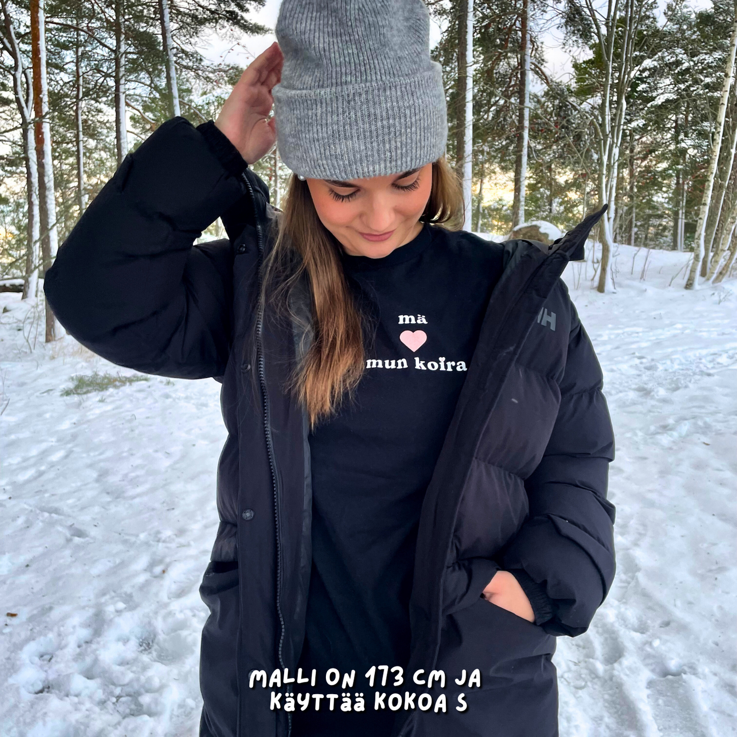 Mä <3 mun koira - t-paita
