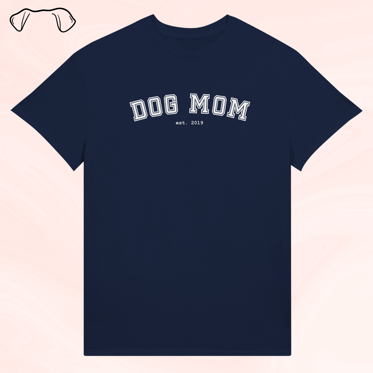 "Dog Mom/Dad est." omalla vuosiluvulla - personoitava t-paita