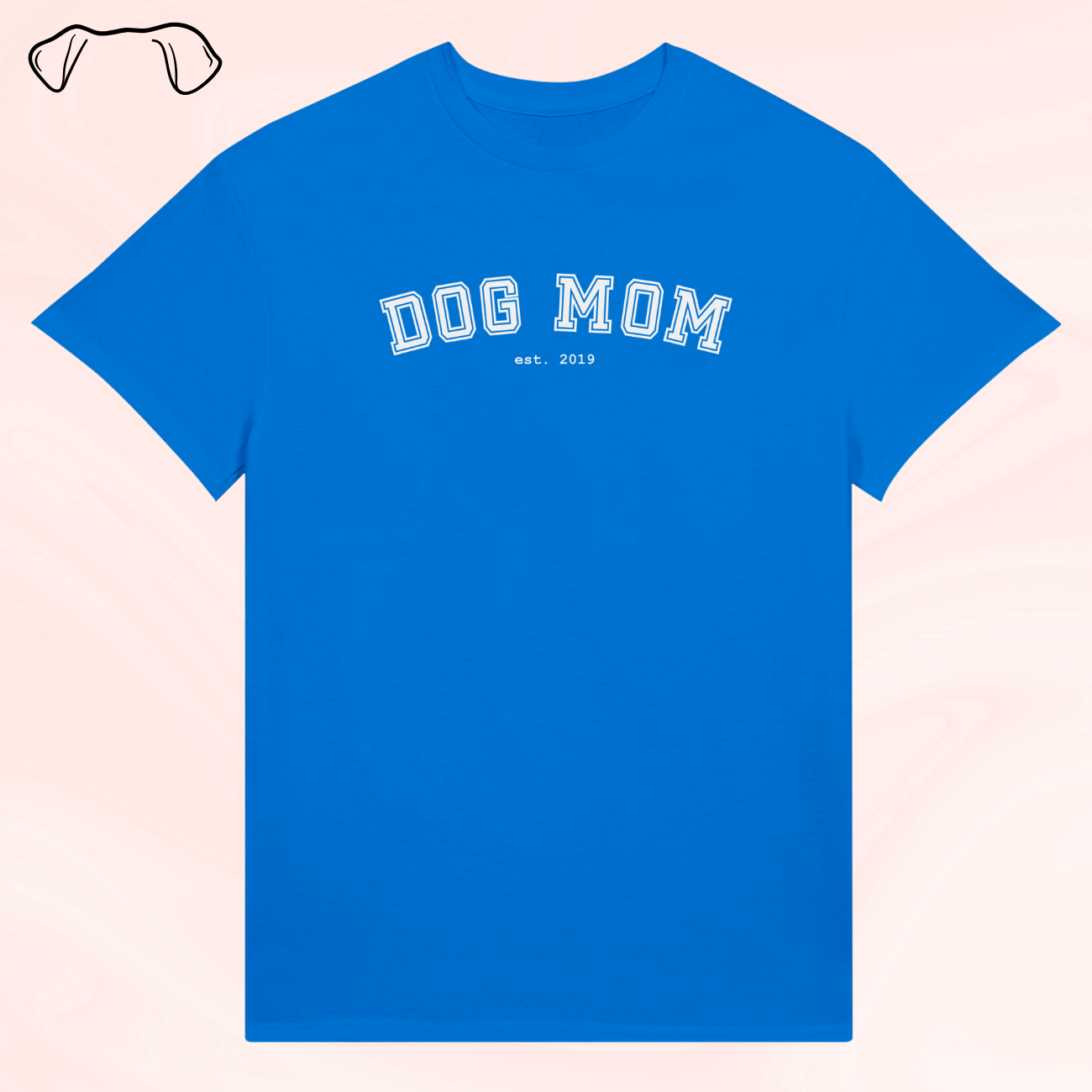 "Dog Mom/Dad est." omalla vuosiluvulla - personoitava t-paita