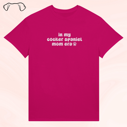 "In My Dog Mom Era" oman lemmikin rodulla - personoitava t-paita