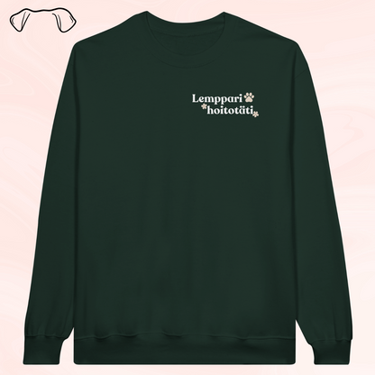 Lemppari hoitotäti - collegepaita